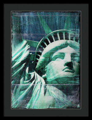 Lady Liberty - Framed Print - SEVENART STUDIO