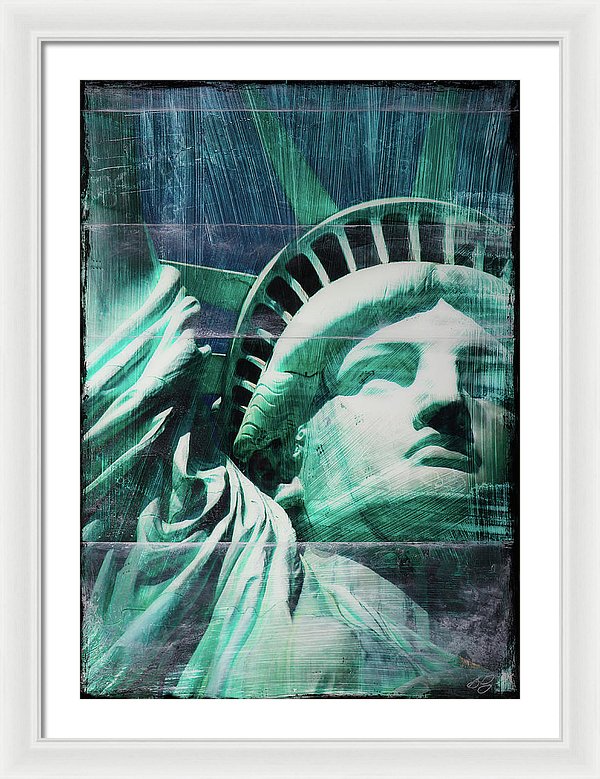 Lady Liberty - Framed Print - SEVENART STUDIO