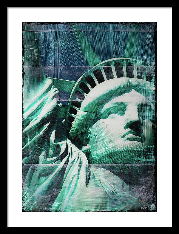 Lady Liberty - Framed Print - SEVENART STUDIO