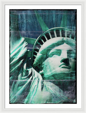 Lady Liberty - Framed Print - SEVENART STUDIO