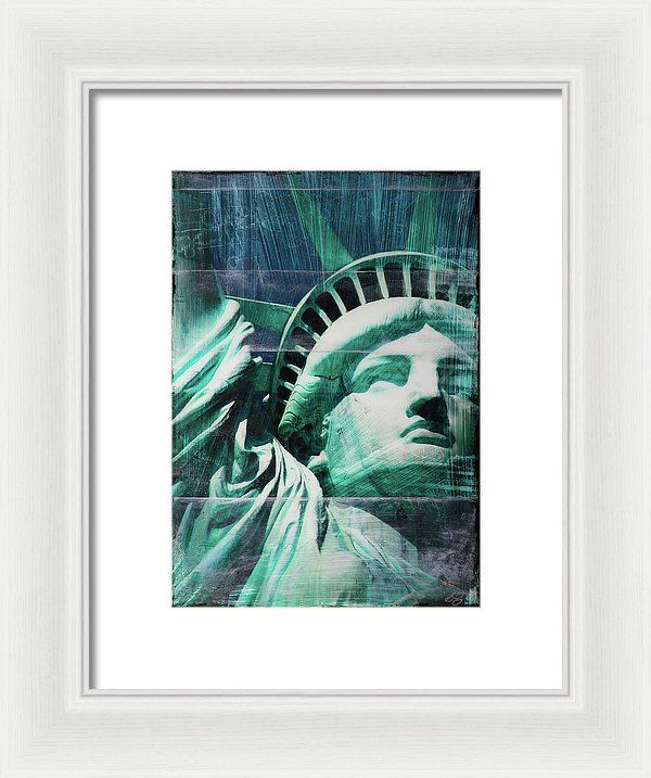 Lady Liberty - Framed Print - SEVENART STUDIO