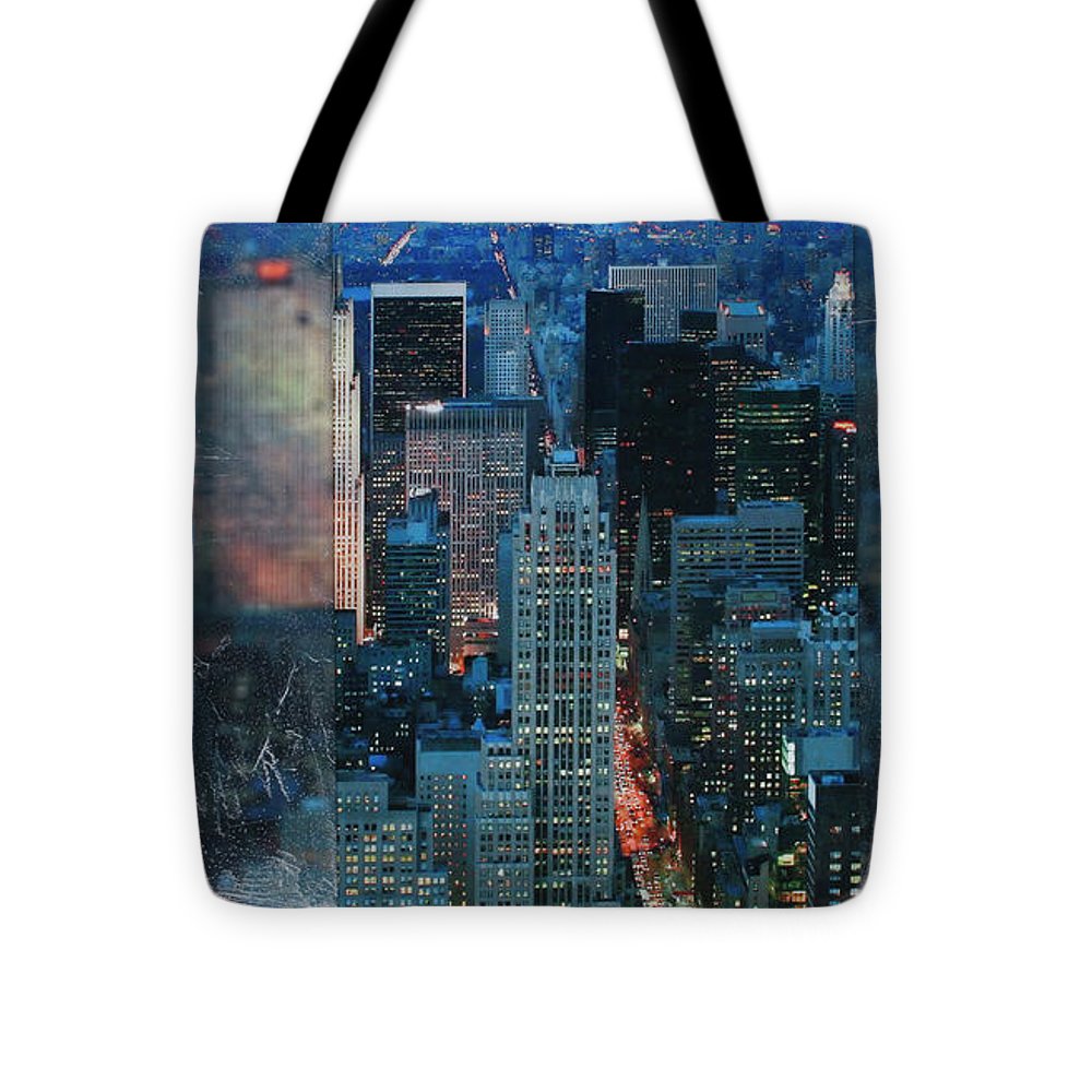 Manhattan At Night - Tote Bag - SEVENART STUDIO
