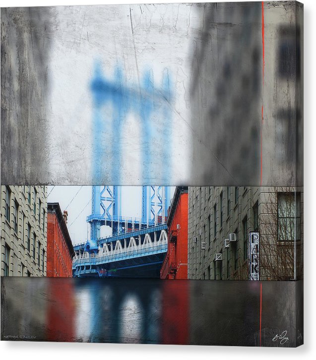 Manhattan Blur - Canvas Print - SEVENART STUDIO