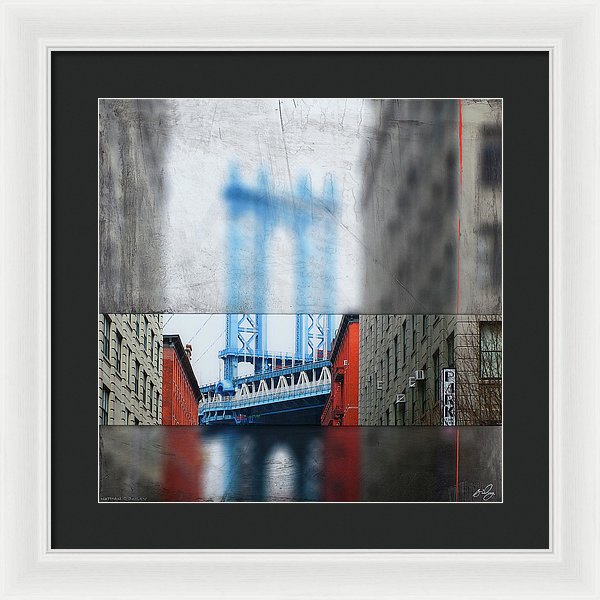 Manhattan Blur - Framed Print - SEVENART STUDIO