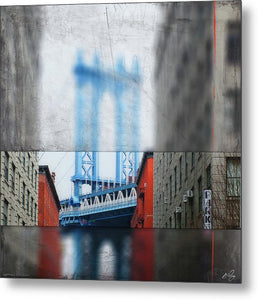 Manhattan Blur - Metal Print - SEVENART STUDIO