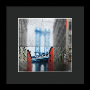 Manhattan Blur - Framed Print - SEVENART STUDIO