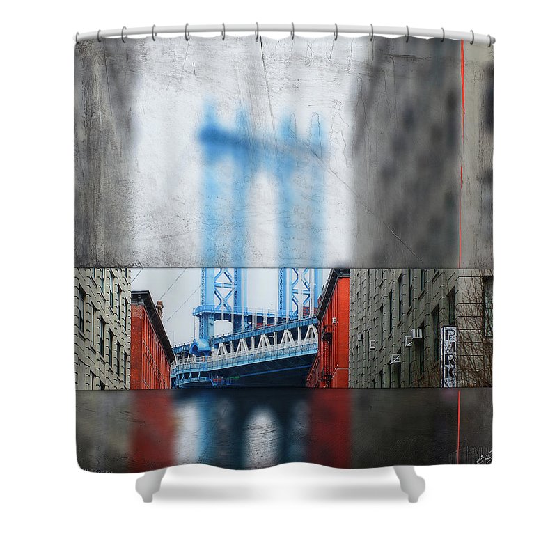 Manhattan Blur - Shower Curtain - SEVENART STUDIO