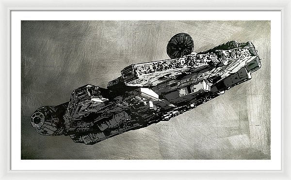 Millinneum Falcon - Framed Print - SEVENART STUDIO