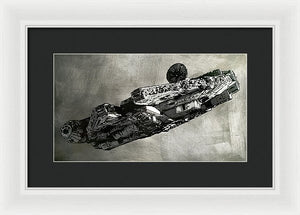 Millinneum Falcon - Framed Print - SEVENART STUDIO