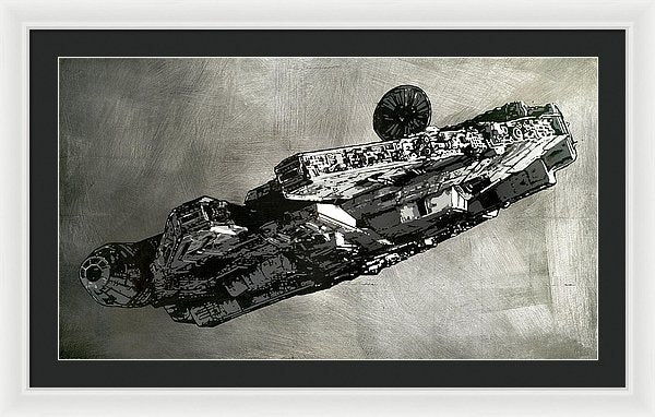 Millinneum Falcon - Framed Print - SEVENART STUDIO