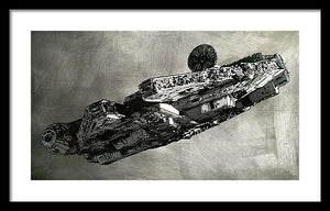 Millinneum Falcon - Framed Print - SEVENART STUDIO