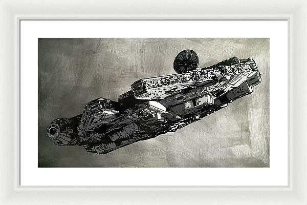 Millinneum Falcon - Framed Print - SEVENART STUDIO