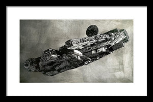 Millinneum Falcon - Framed Print - SEVENART STUDIO