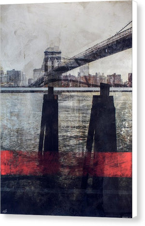 New York Pier - Canvas Print - SEVENART STUDIO
