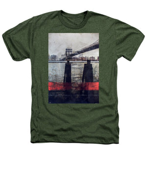 New York Pier - Heathers T-Shirt - SEVENART STUDIO