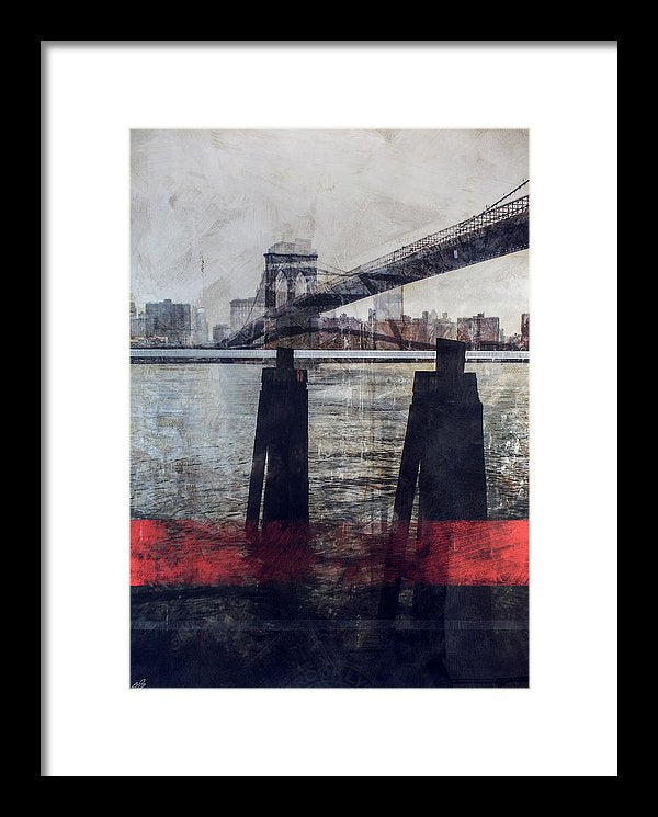 New York Pier - Framed Print - SEVENART STUDIO