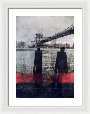 New York Pier - Framed Print - SEVENART STUDIO