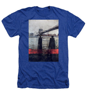 New York Pier - Heathers T-Shirt - SEVENART STUDIO