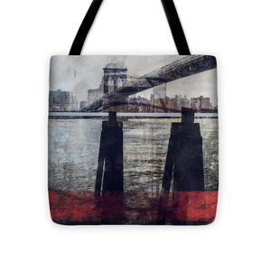New York Pier - Tote Bag - SEVENART STUDIO