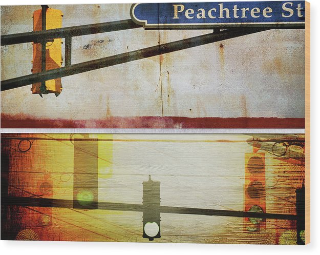 Peachtree Street - Wood Print - SEVENART STUDIO