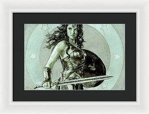 Wonder Woman - Framed Print - SEVENART STUDIO