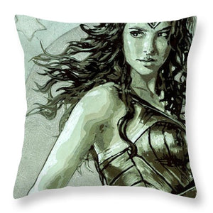 Wonder Woman - Throw Pillow - SEVENART STUDIO