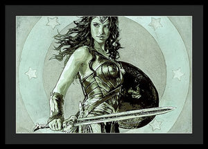 Wonder Woman - Framed Print - SEVENART STUDIO